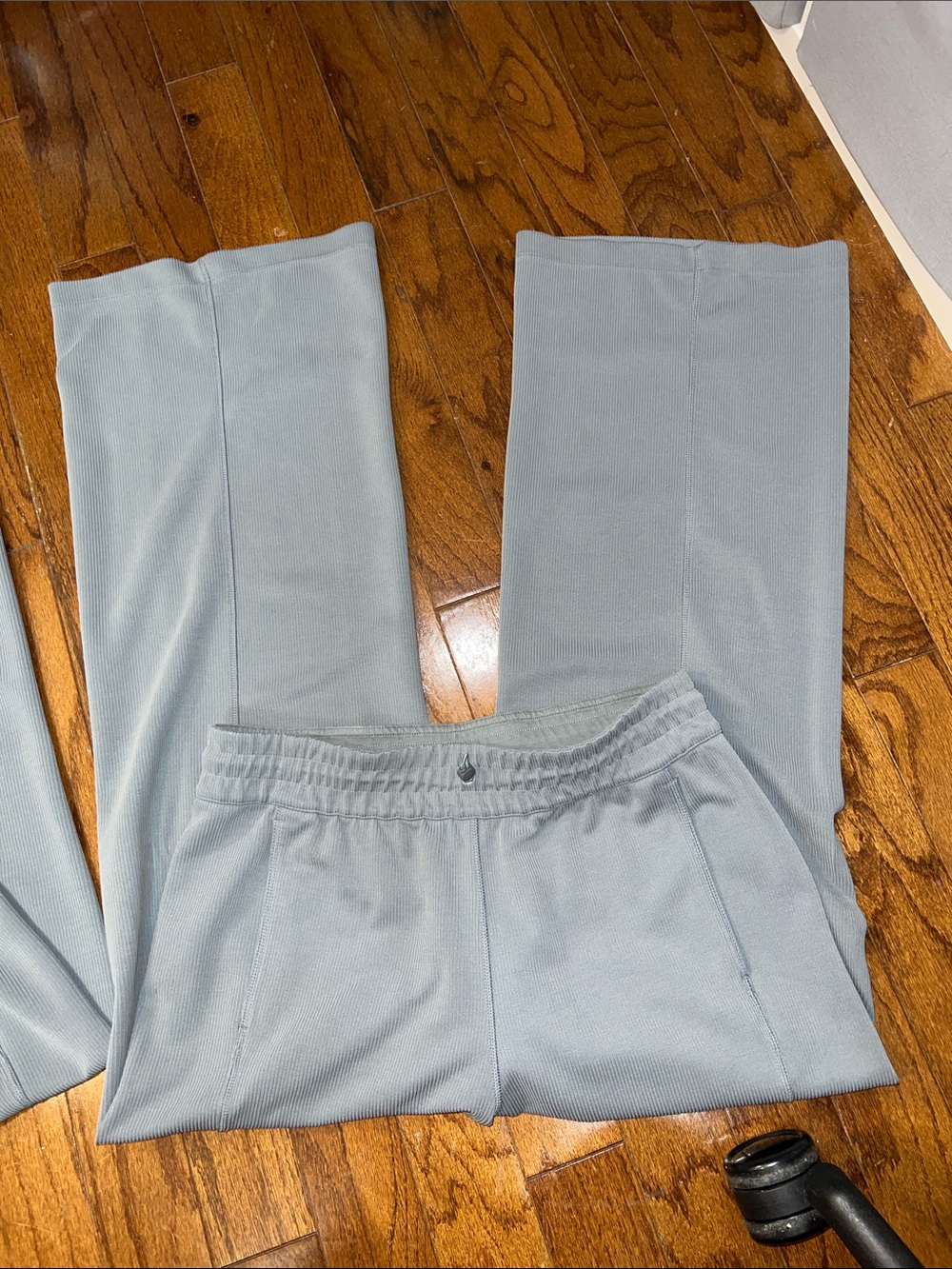 85. Lululemon Ribbed Softstreme Mid-Rise Pant 32" Belgian Blue - Picture 9 of 13